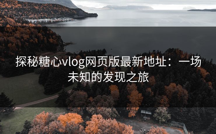 探秘糖心vlog网页版最新地址：一场未知的发现之旅