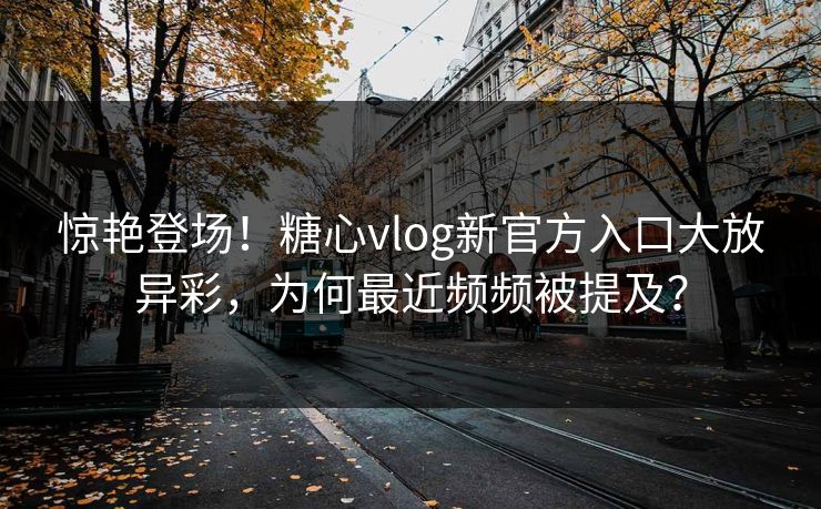 惊艳登场！糖心vlog新官方入口大放异彩，为何最近频频被提及？
